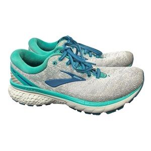 Brooks Ghost 11 Gray and Blue Athletic Shoes for Performance Women’s Size 8